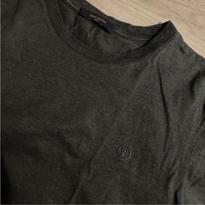 Louis Vuitton Short Sleeve Cotton T-Shirt Gray (Medium)